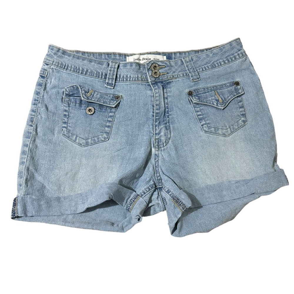 Ladies denim shorts bump shorts